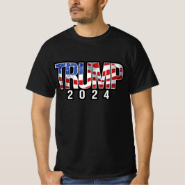 Camiseta Trump 2024 Cartas de Bloco Patriótico