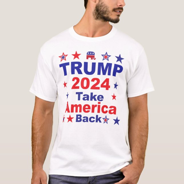 Camiseta TRUMP 2024 - Devolva a América (Frente)