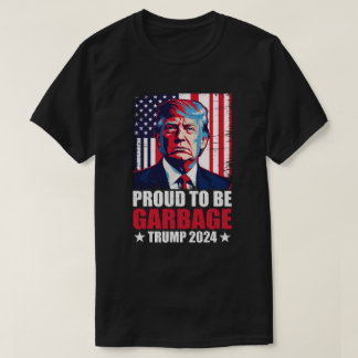 Camiseta Trump 2024 Eleições Orgulhosas Para Votar O Lixo T