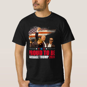 Camiseta Trump 2024 Eleições Orgulhosas Para Votar O Lixo T