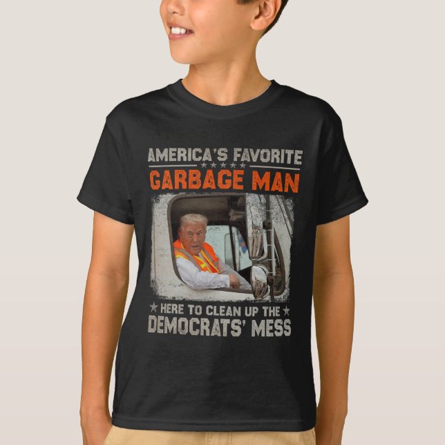 Camiseta Trump 2024 Eletion Trump Garbage Man Vote Trump P (Frente)