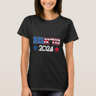 Camiseta Trump 2024 Em Hebraico Suporte Republicano Judaico