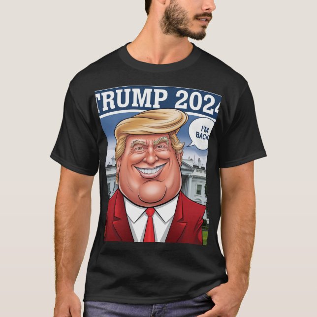 Camiseta Trump 2024 Engraçado (Frente)