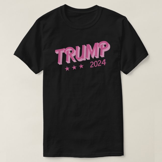 Camiseta Trump 2024 Engraçado Donald Trump Cartas de Bolha  (Frente do Design)