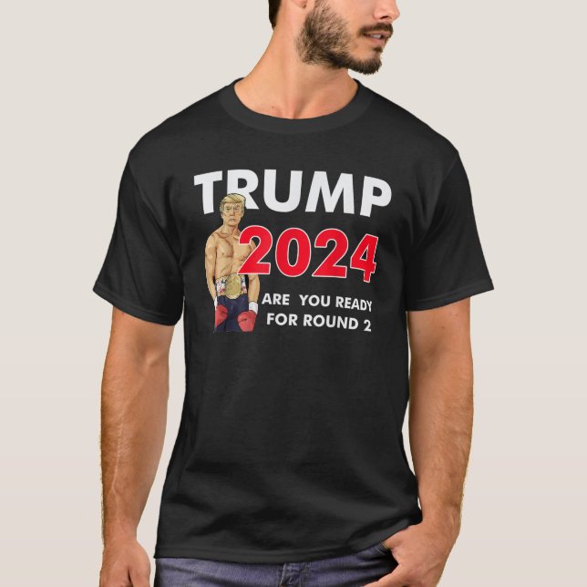 Camiseta Trump 2024 Está Pronta Para O 2º Ciclo Republicano (Frente)