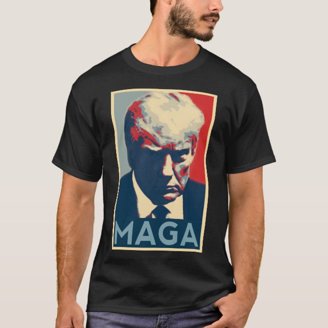Camiseta Trump 2024 Estilo Ultimate Mugshot Shirt MAGA (Frente)