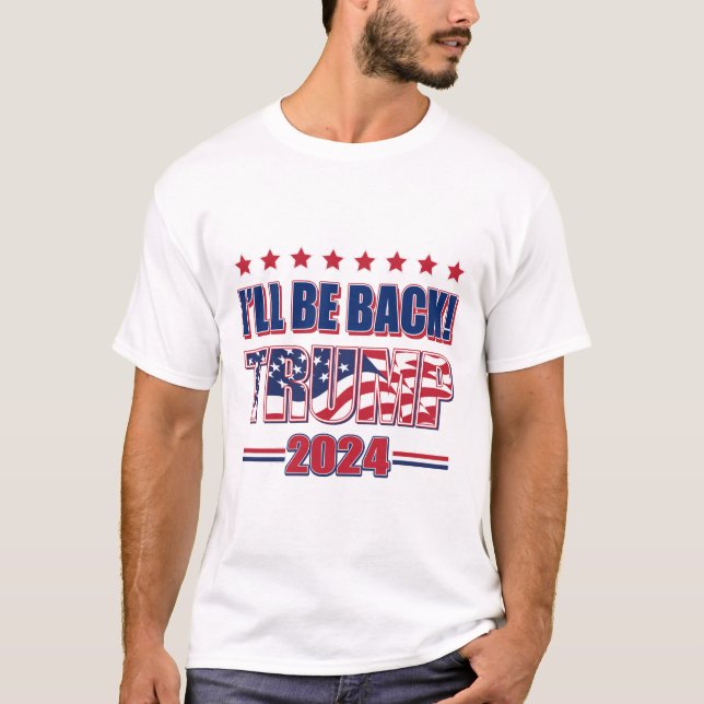 Camiseta Trump 2024 Eu Voltarei! (Frente)