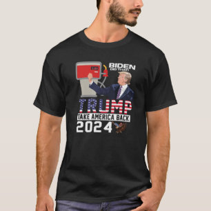 Camiseta Trump 2024 Flag Anti Joe Biden Mean Tweets Gas