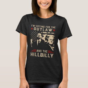 Camiseta Trump 2024 Flag Outlaw Hillbilly J.d.vance 2024 Do