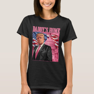 Camiseta Trump 2024 Leve a América Ck Home Trump Pink