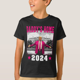 Camiseta Trump 2024 Leve a América Ck Home Trump Pink