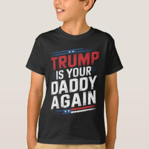 Camiseta Trump 2024 Leve A América De Volta Trump É Seu Pai