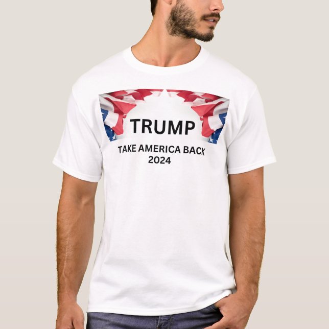 Camiseta Trump 2024: Mais Forte Juntos (Frente)