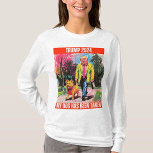 CAMISETA TRUMP 2024 MEU CACHORRO FOI TOMADO