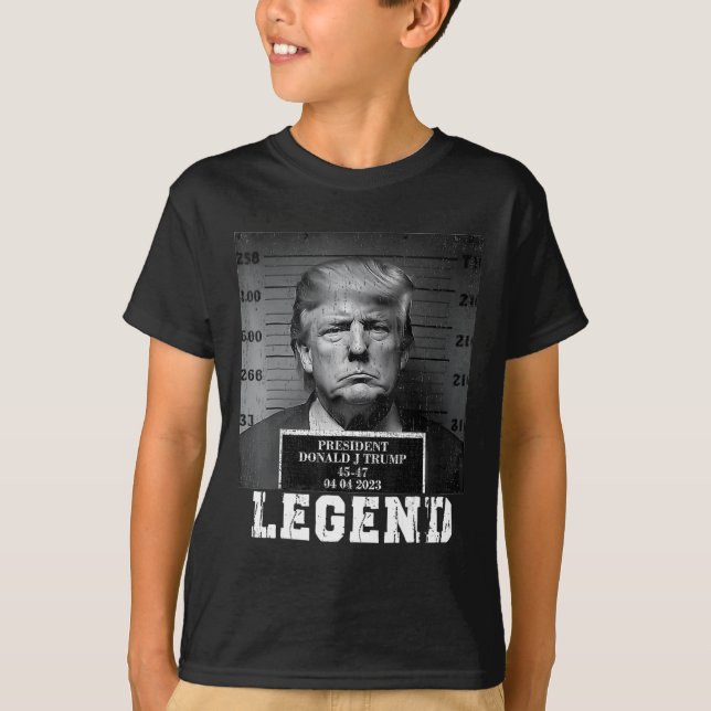 Camiseta Trump 2024 Mugshot Presidente Legend (Frente)