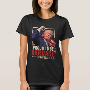 Camiseta Trump 2024 Orgulhoso De Votar Lixo
