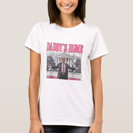 Camiseta Trump 2024 Pai Eleitoral Rosa