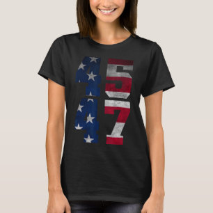 Camiseta Trump 2024 Para O Presidente Dos Eua Flag