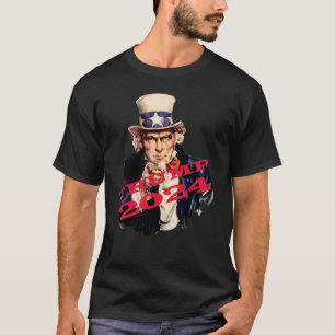 Camiseta Trump 2024 para Presidente e para Prisão