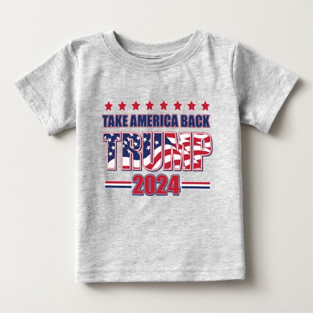 Camiseta Trump 2024 Retire a América (Frente)