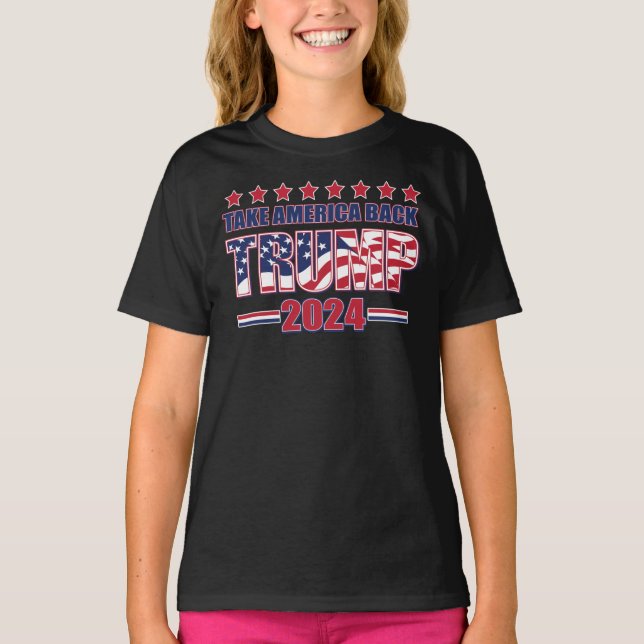 Camiseta Trump 2024 Retire a América (Frente)