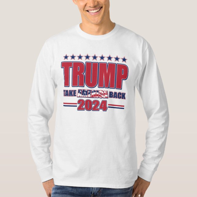 Camiseta Trump 2024 Retire a América (Frente)