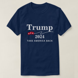 Camiseta Trump 2024 Retire a América do vermelho, branco e 