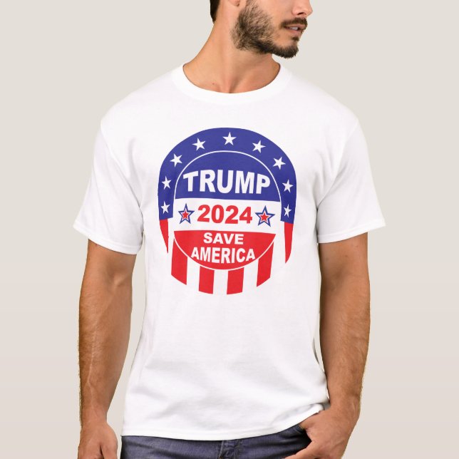 CAMISETA TRUMP 2024 SALVE AMÉRICA (Frente)