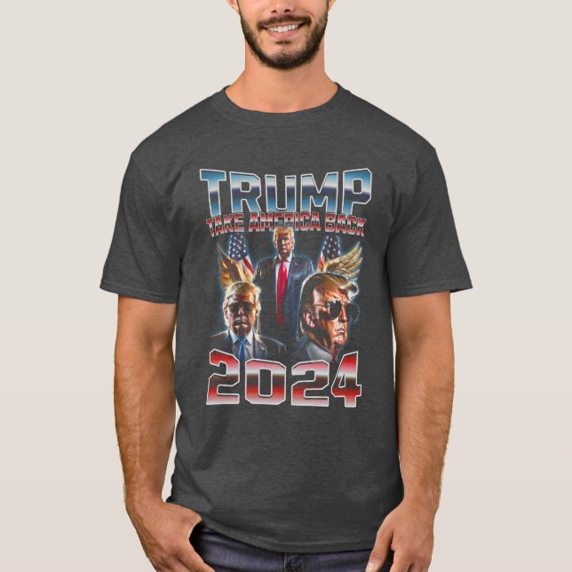 Camiseta Trump - 2024 Take America Back! (Frente)
