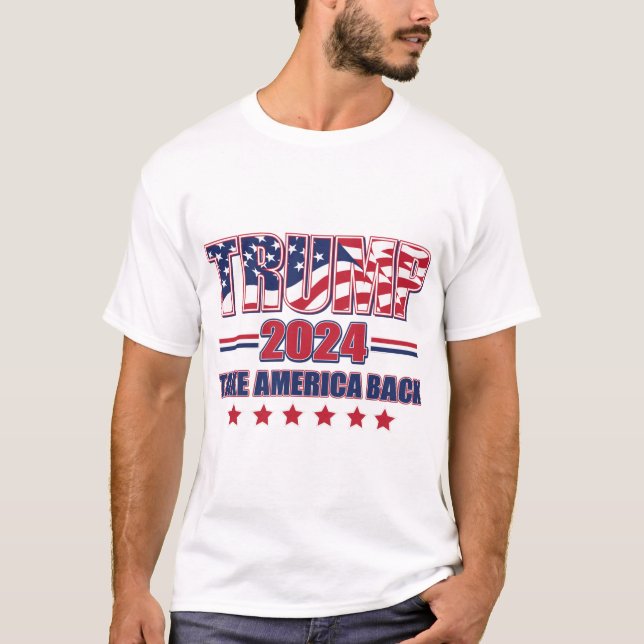 Camiseta Trump-2024-Take-America-Back (Frente)