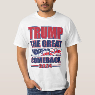 Camiseta Trump 2024 The Excelente American Comeback