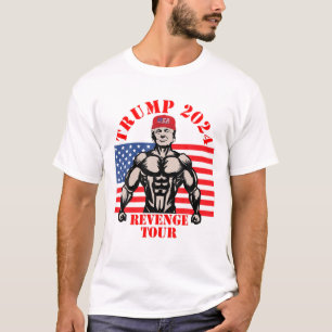 Camiseta Trump 2024 The Revenge Tour Engraçado Trump Love