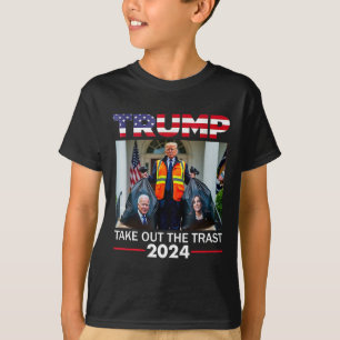 Camiseta Trump 2024 Tire O Lixo Engraçado Garbyge