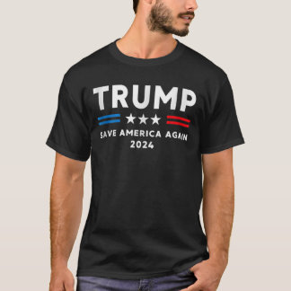 Camiseta Trump 2024 Tshirt Save America Funny T.rump Men Wo