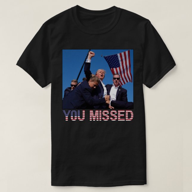 Camiseta Trump 2024 Você Perdeu (Frente do Design)