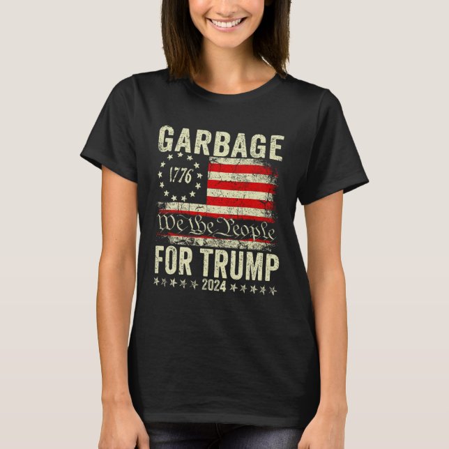 Camiseta Trump 2024 Votação Do Lixo Eleitoral Para Trump Pr (Frente)
