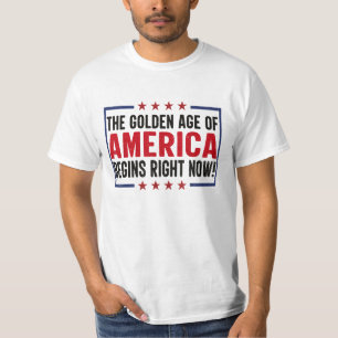 Camiseta Trump 2025 A idade de ouro da América começa agora