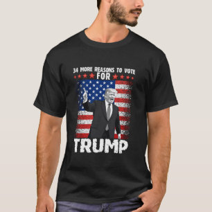 Camiseta Trump 34 Condenações Que Voto A Favor Dos Condenad