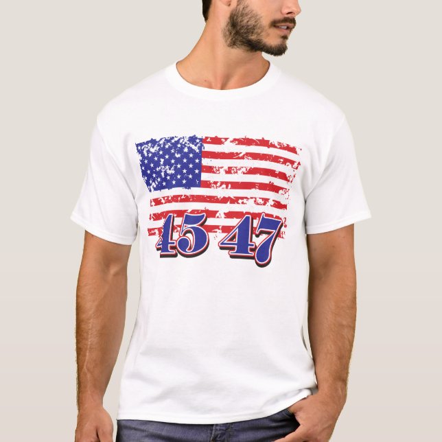 Camiseta Trump 45 47 (Frente)