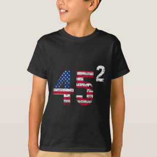 Camiseta Trump 45 47 Shirt Womens Trump 45 Squared 2025 Usa