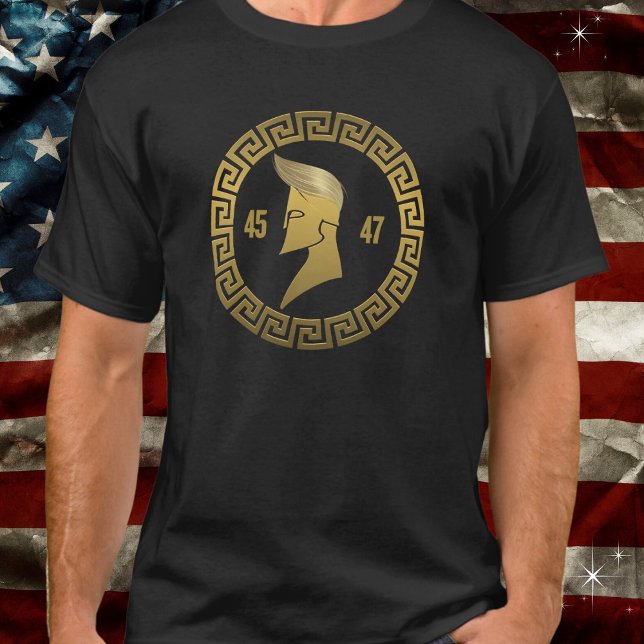Camiseta Trump 45-47 Spartan Combover (Criador carregado)