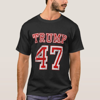 Camiseta Trump 47 Eleições 2024 Homens Conservadores Republ