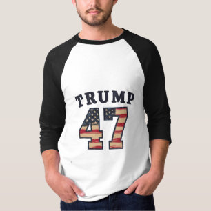 Camiseta Trump 47 Orgulhoso Dia da Inauguração da Maga Amer