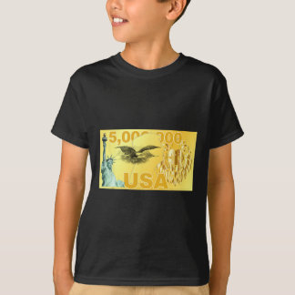 Camiseta Trump 5 Milhões de Dólares Rico Migrante Americano
