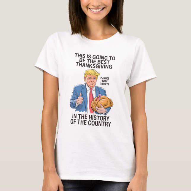 Camiseta Trump Ação de Graças (Frente)