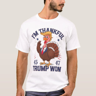 Camiseta Trump Ação de Graças, sou o Trump vencedor 6
