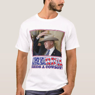 CAMISETA TRUMP-AMERICA-COWBOY