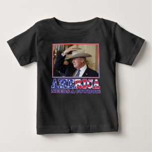 CAMISETA TRUMP-AMÉRICA-COWBOY