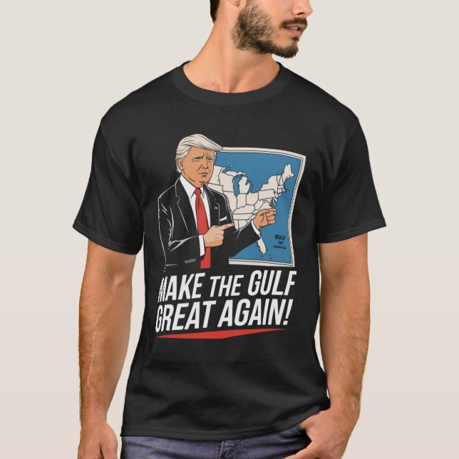 Camiseta Trump America's Golfo México Presidente Trump Golf (Frente)