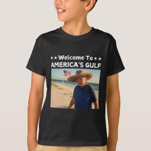 Camiseta Trump America's Golfo México Presidente Trump Somb